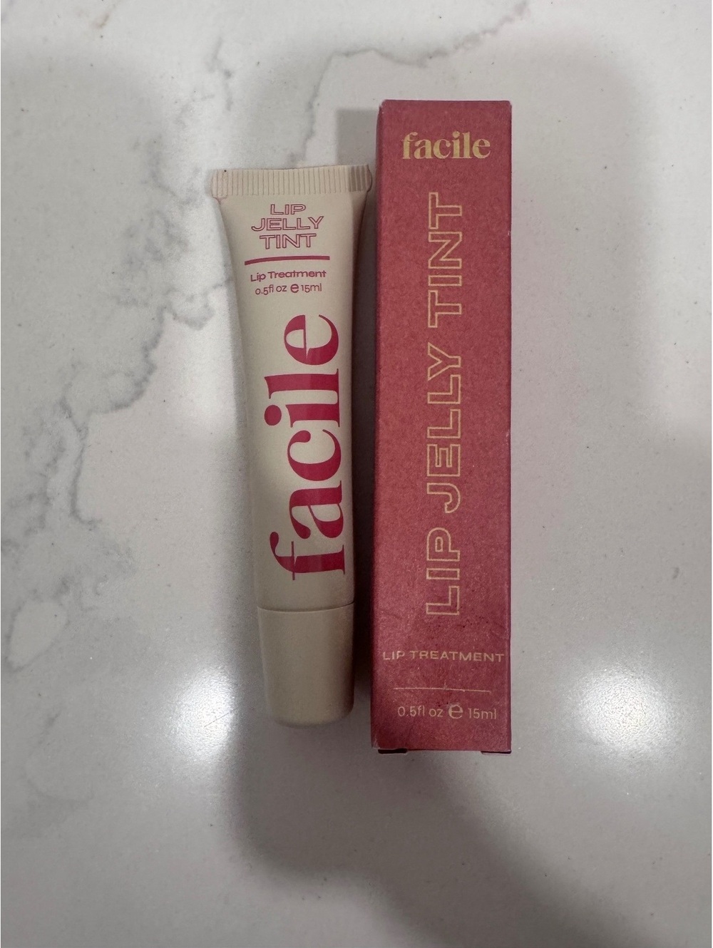 Facile Lip Jelly Tint Rose Hydrating Peptide Lip Treatment
